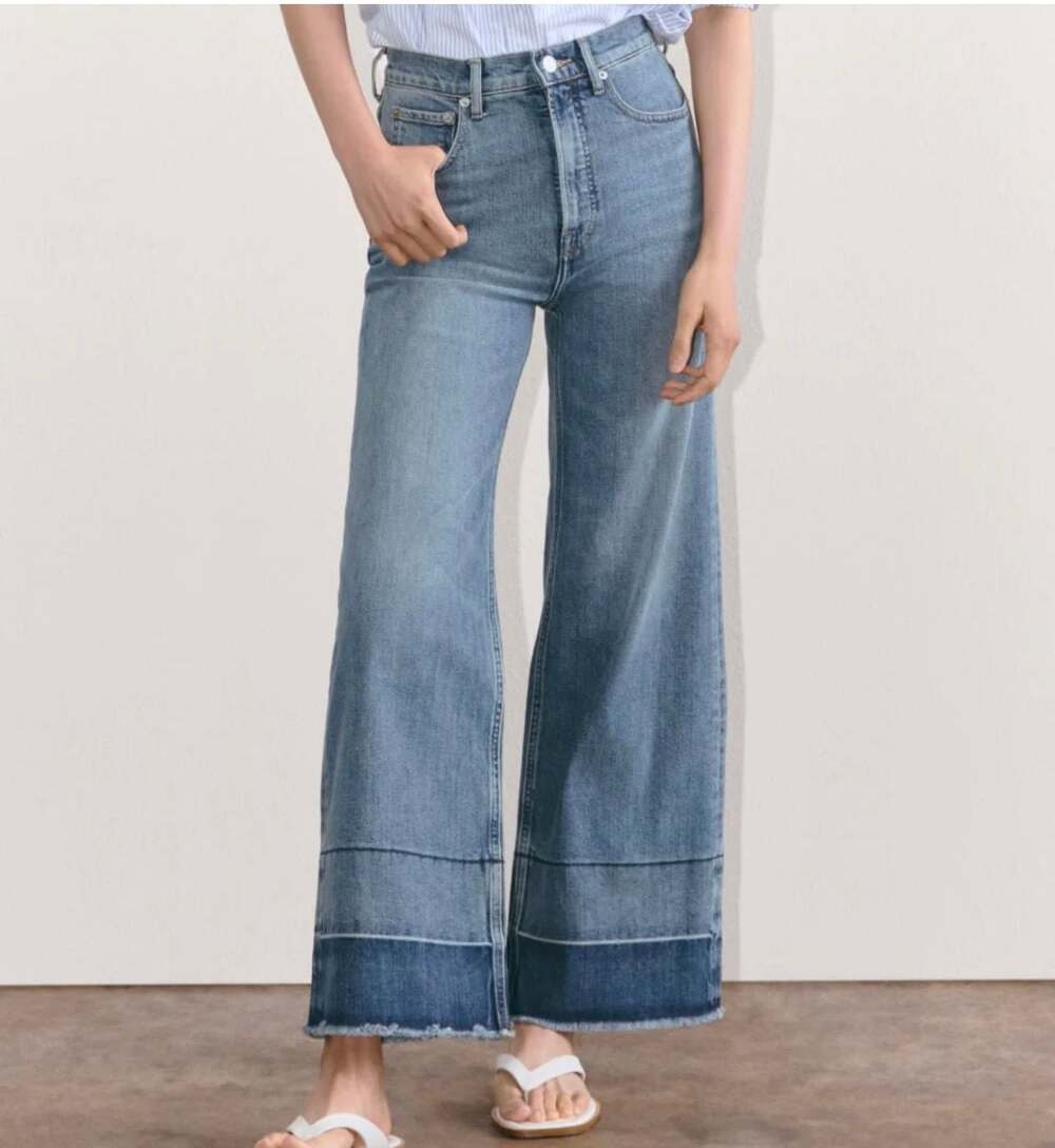 Everlane The Way-High Sailor Jean in Two-Tone Tint Blue 28